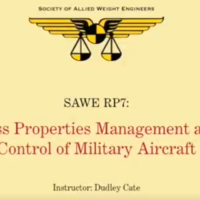 RP A-7 Mass Properties Management and Control of Military Aircraft - Recorded Training