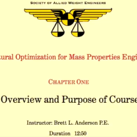 Structural Optimization for Mass Properties Engineers - Recorded Training