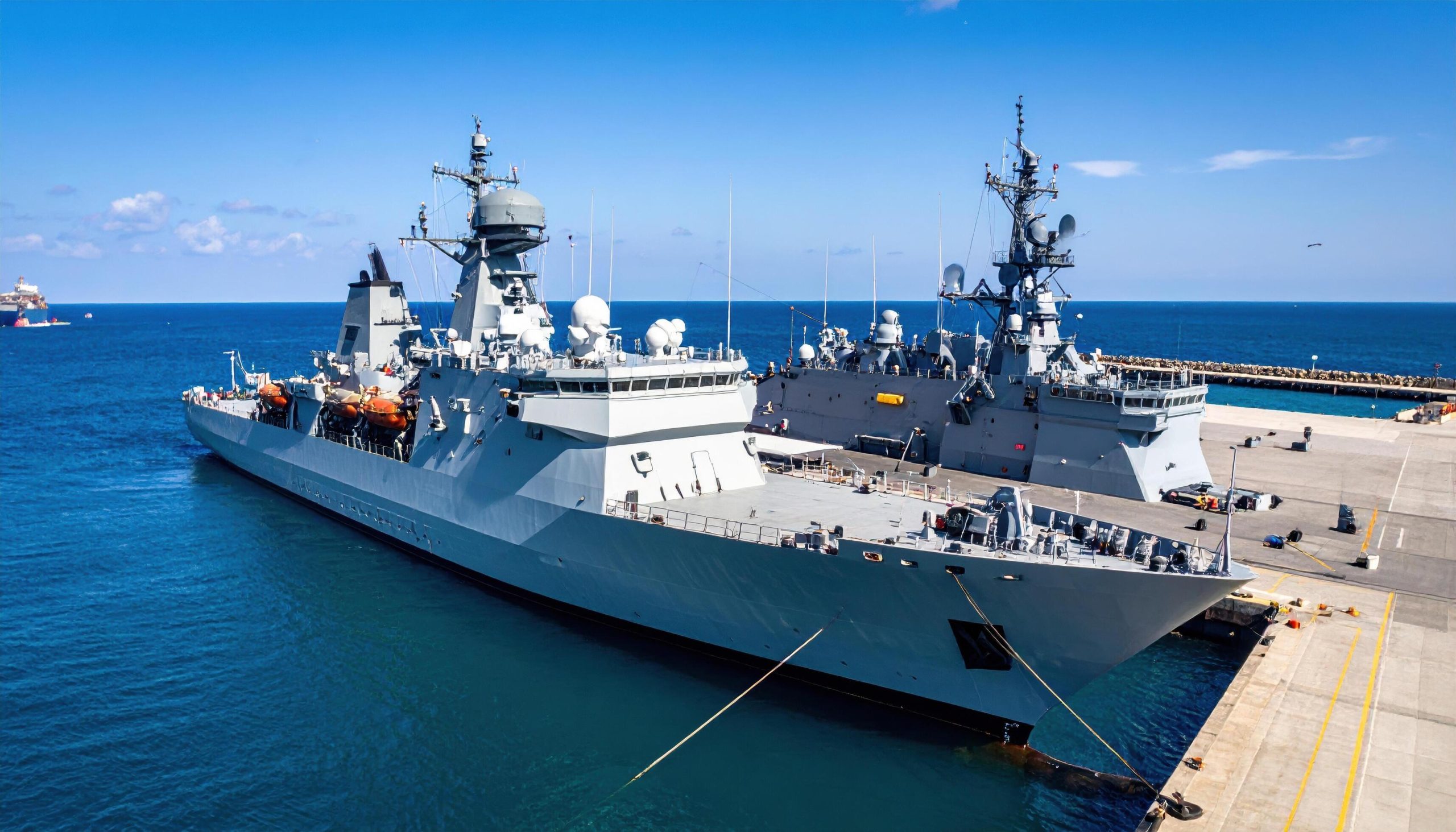 navy_warships_in_port